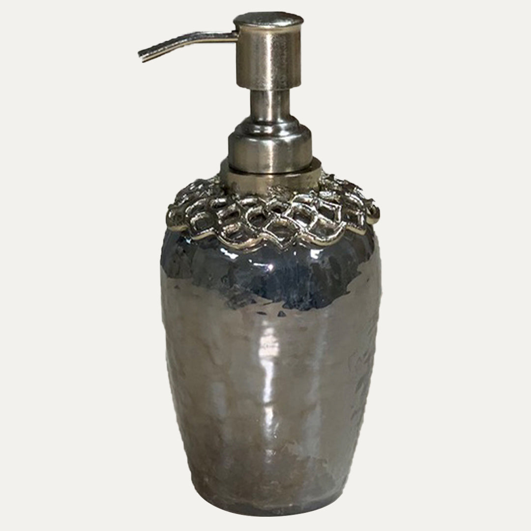 Arabesque Harmony Brass & Glass Soap Dispenser