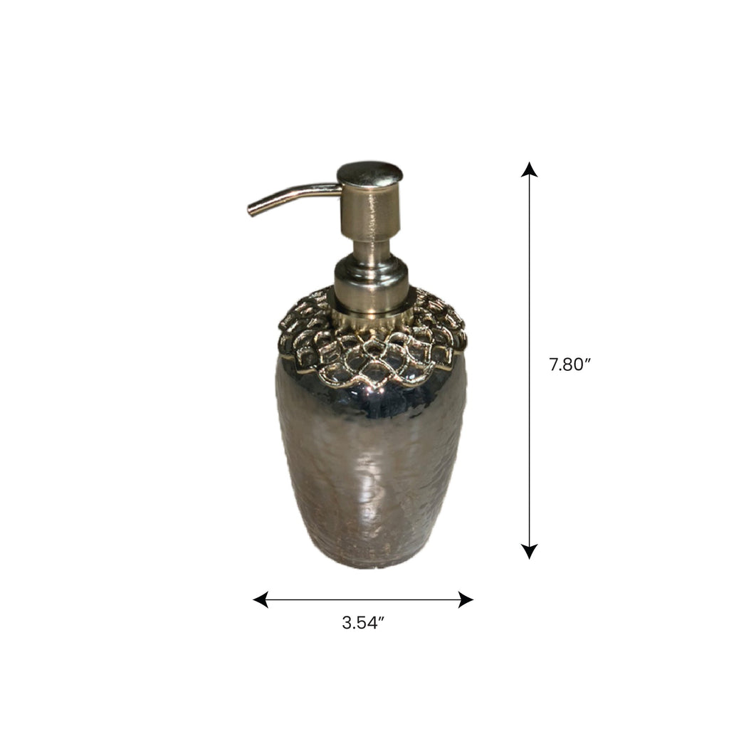 Arabesque Harmony Brass & Glass Soap Dispenser