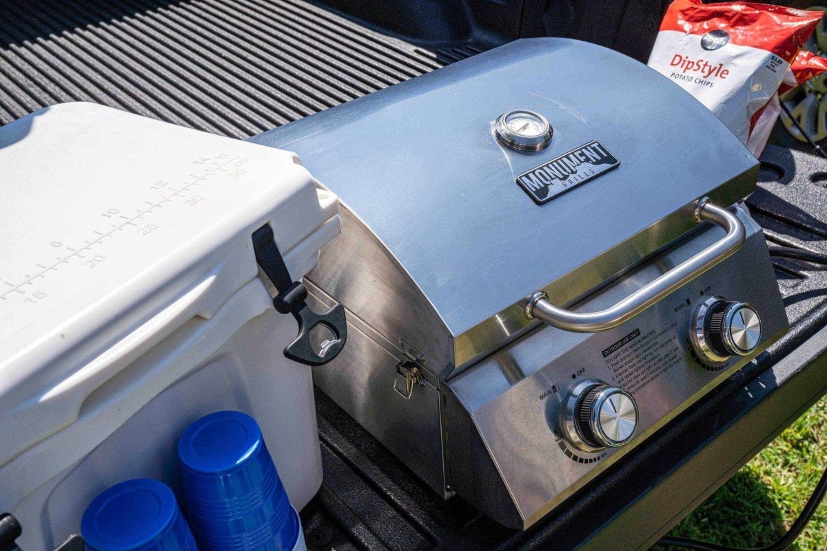 Monument Grills Stainless Tabletop Propane Gas Grill | Model 13742