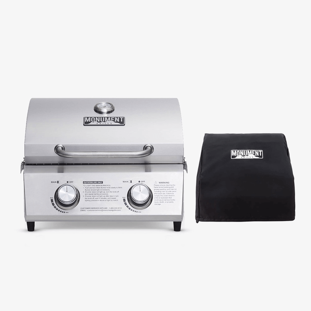 Monument Grills Stainless Tabletop Propane Gas Grill | Model 13742