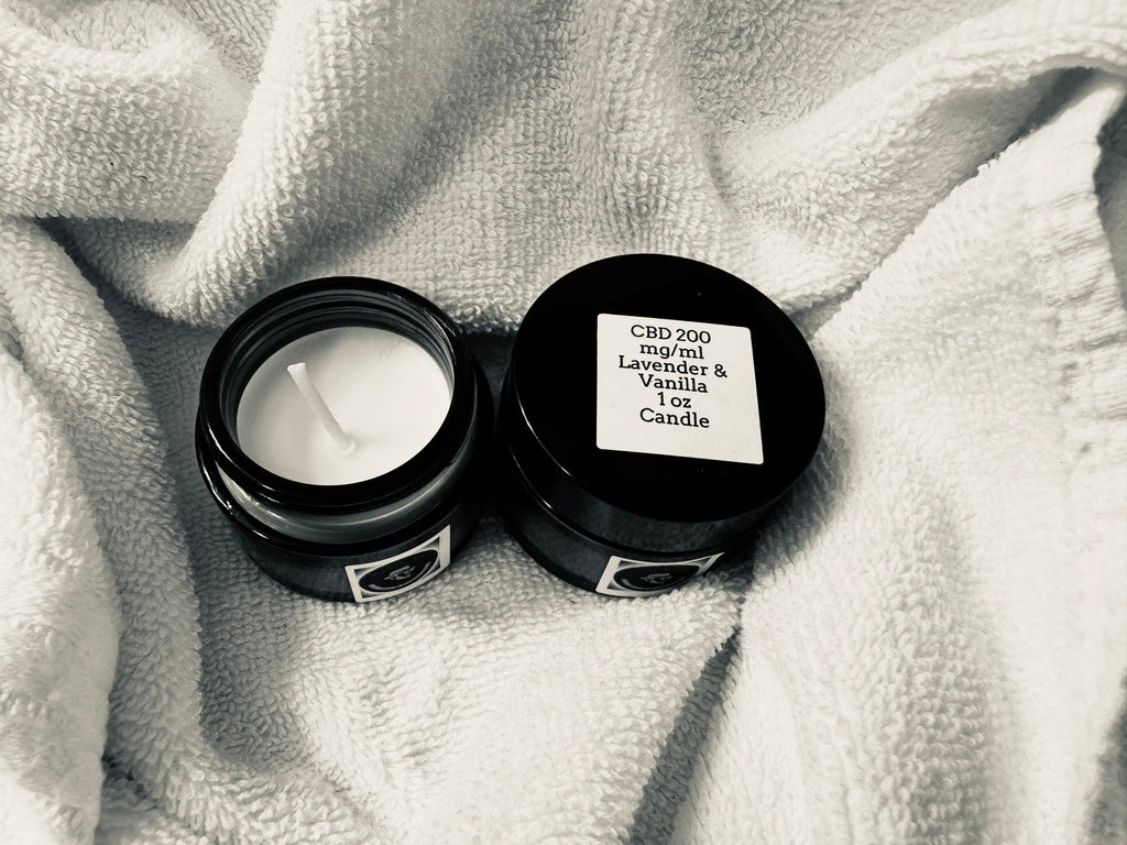 CBD 200 mg/ml Lavender & Vanilla Candle