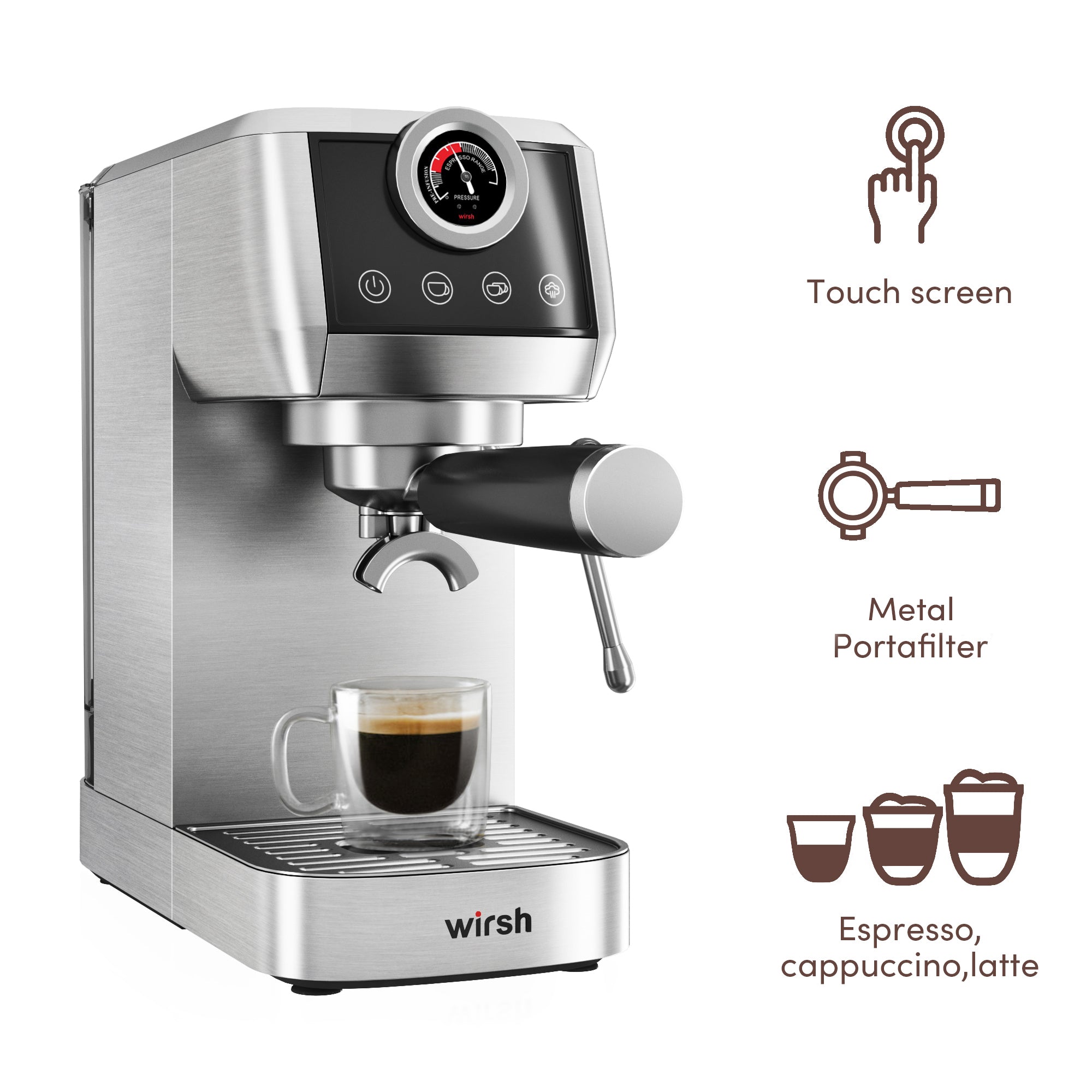 Wirsh Home Barista Plus Espresso Machine