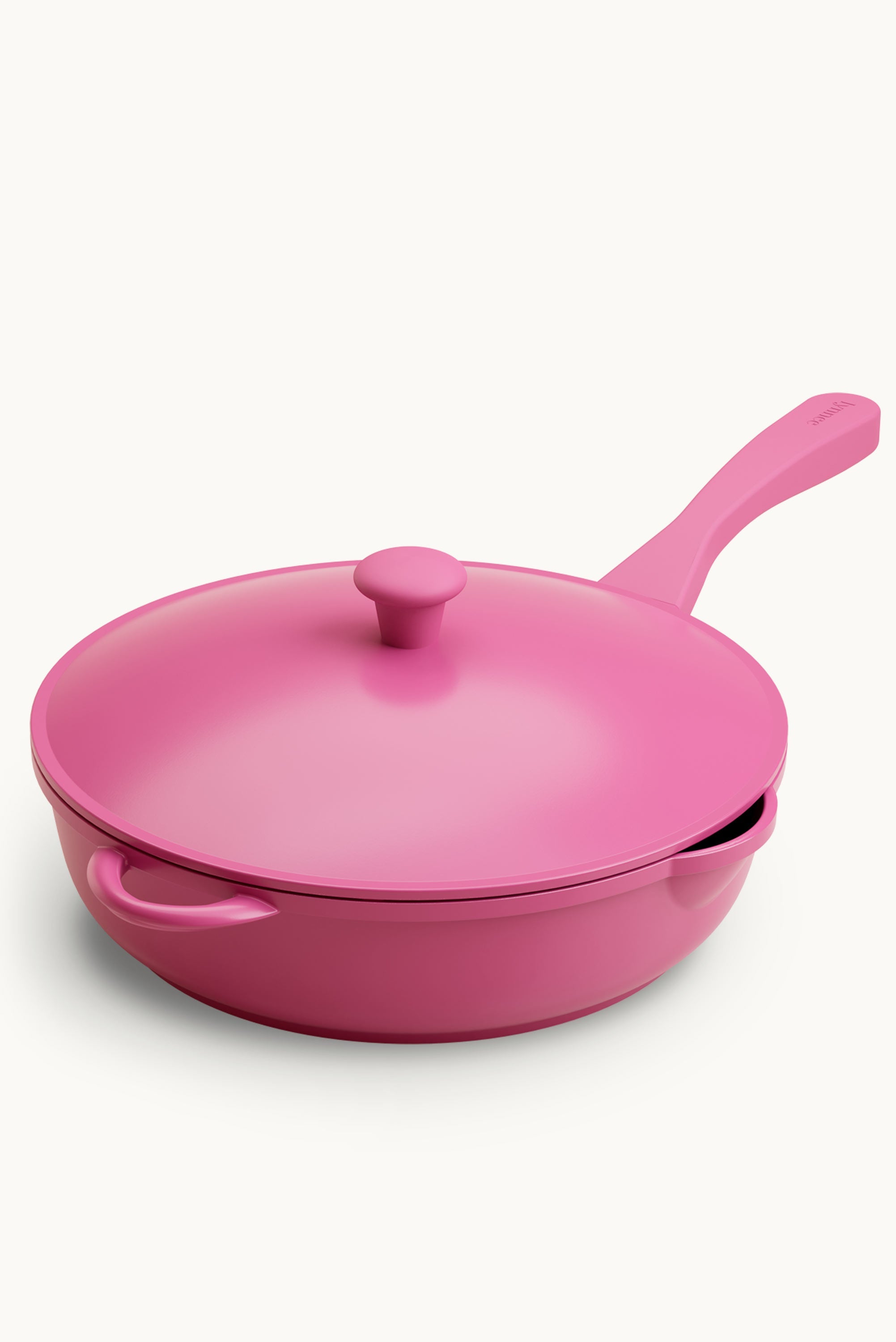 Lynnee 11" Ceramic Non-Stick Fry Pan — Hot Pink, PFAS-Free with Free Spatula