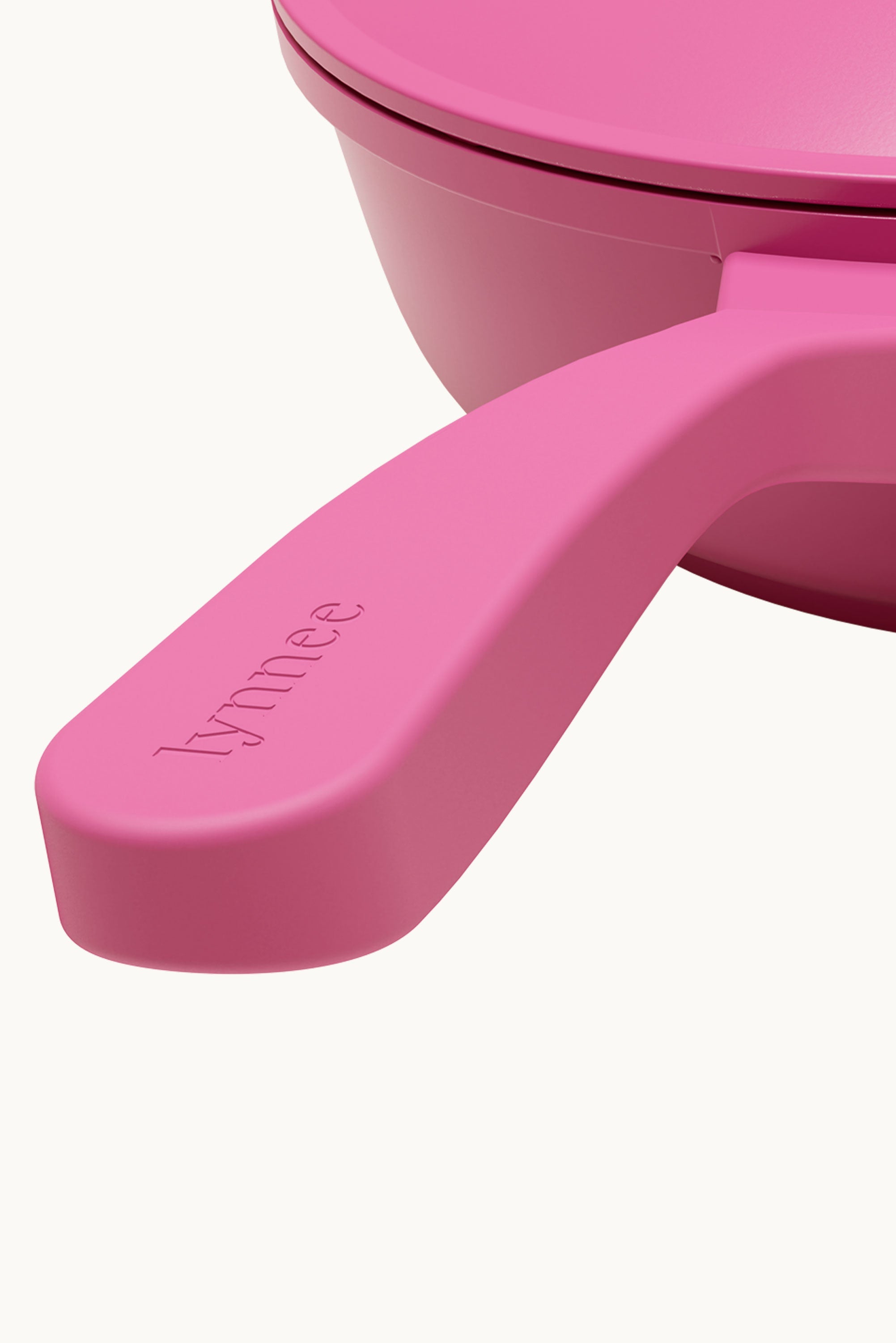 Lynnee 11" Ceramic Non-Stick Fry Pan — Hot Pink, PFAS-Free with Free Spatula