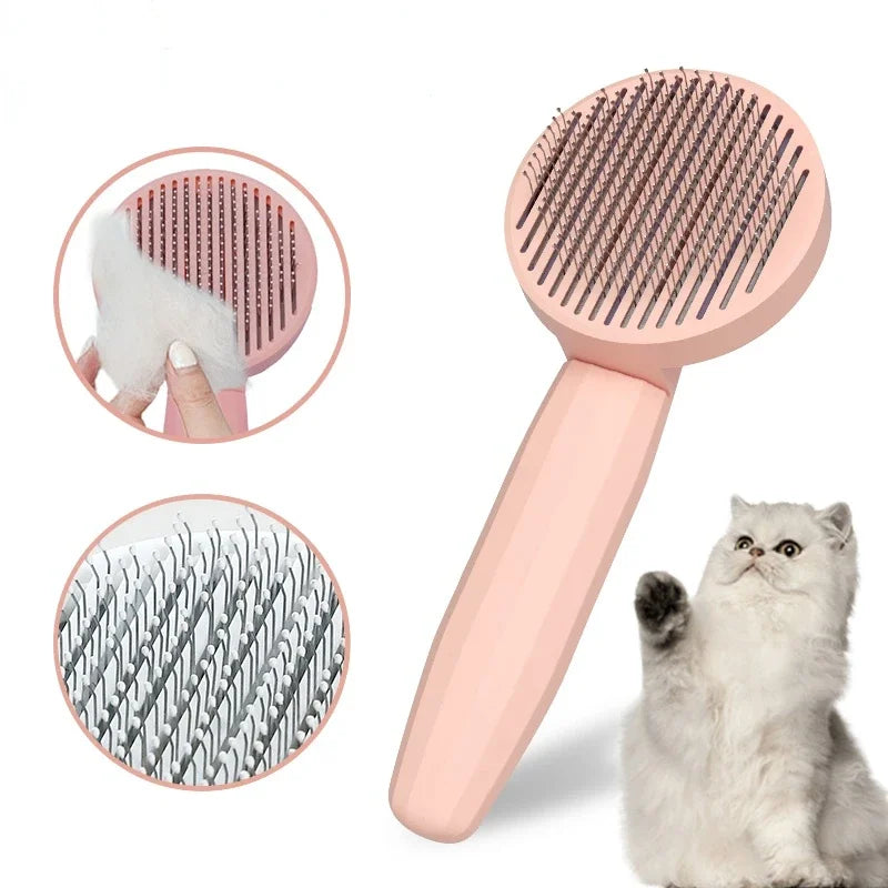 Pet Grooming Dematting Brush — Cat & Dog Hair Removal Comb