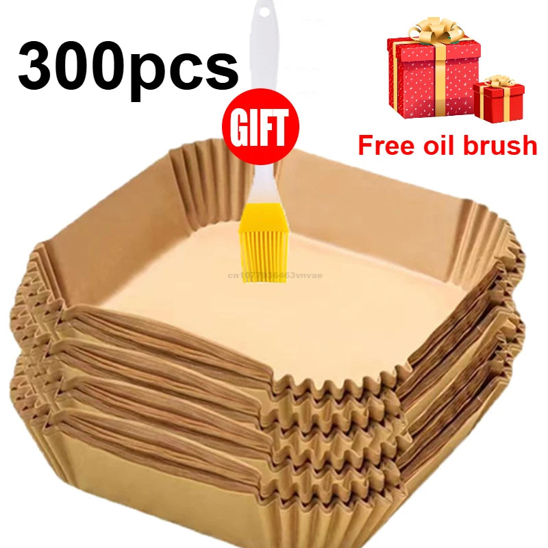 Air Fryer Parchment Paper Liners – Disposable, Non-Stick (Round & Square)