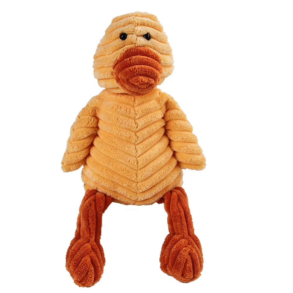 Dog Molar Chew Toy — Plush Animal Squeaky Toy for Teeth Cleaning