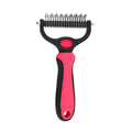 Professional Pet Deshedding Brush – Dog & Cat Hair Remover with Dematting Comb