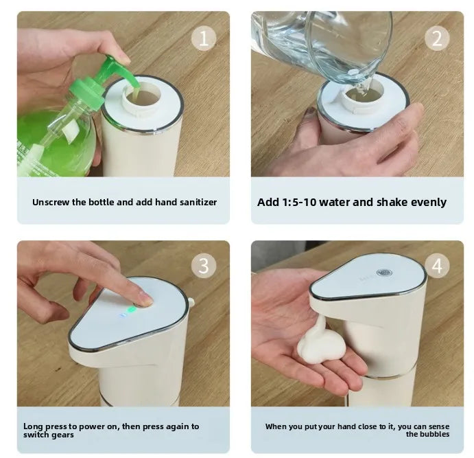Automatic Foam Soap Dispenser — 350ml, Type-C Rechargeable, Touchless & Waterproof