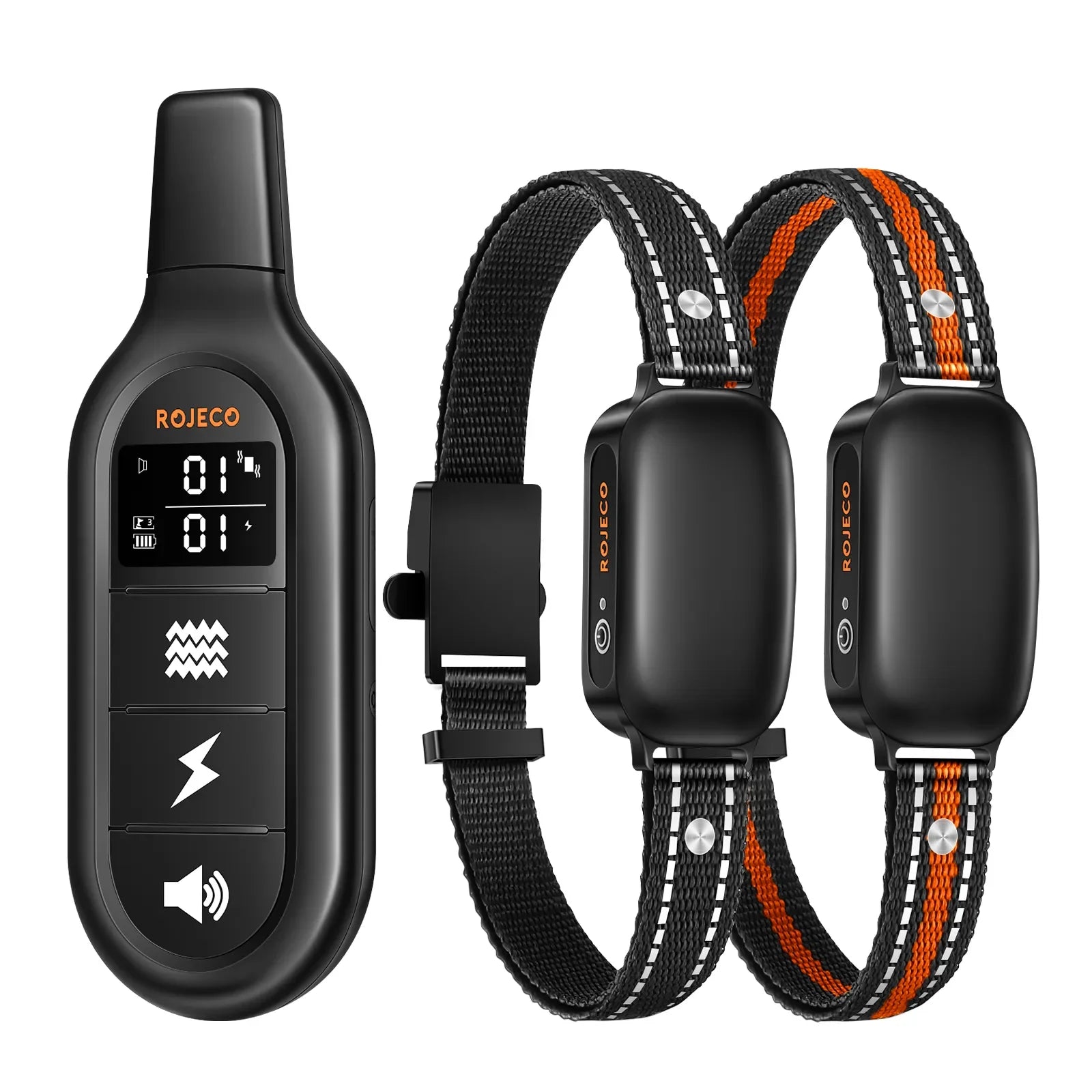 ROJECO Electric Dog Training Collar | Rechargeable, Waterproof, 1000M Remote