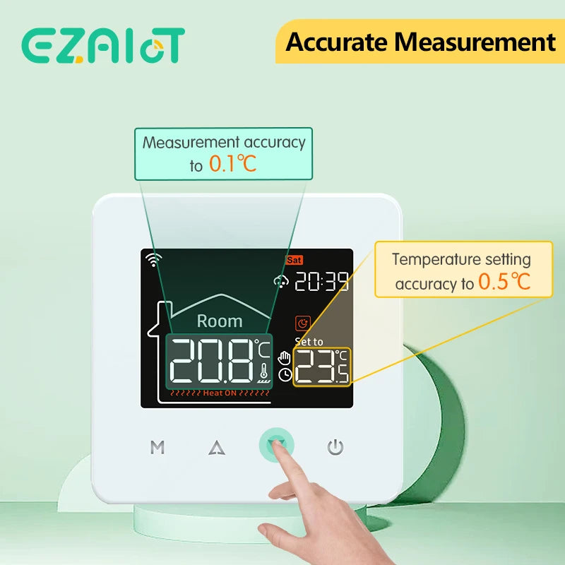 Smart WiFi Thermostat — Works with Alexa & Google Home, Weekly Scheduling
