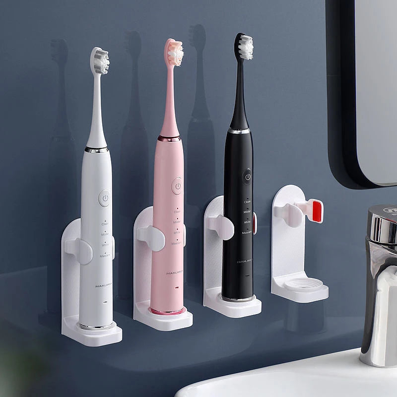 Adjustable Wall-Mount Toothbrush Holder — Fits 99% of Electric Toothbrushes