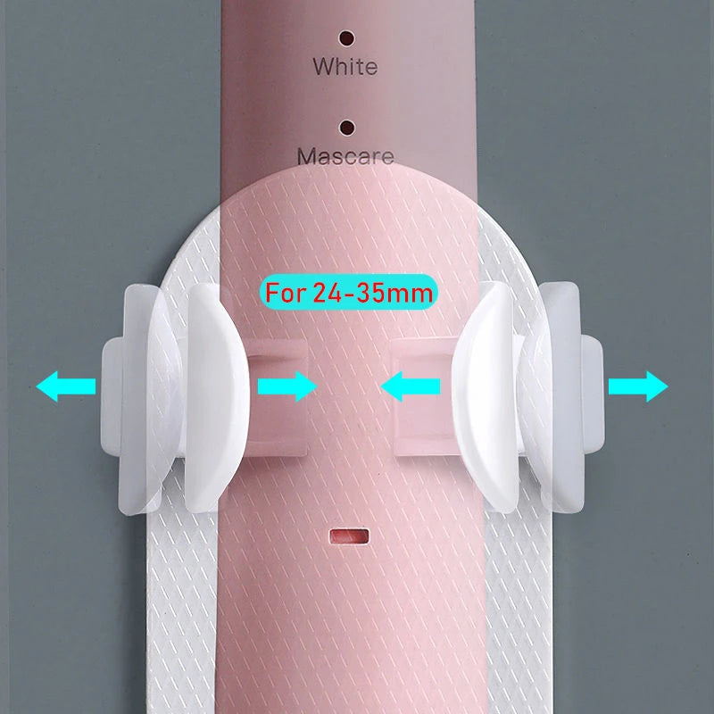 Adjustable Wall-Mount Toothbrush Holder — Fits 99% of Electric Toothbrushes