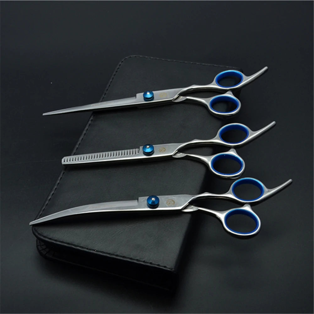 Professional Dog Grooming Scissors Set | Purple Dragon Stainless Steel