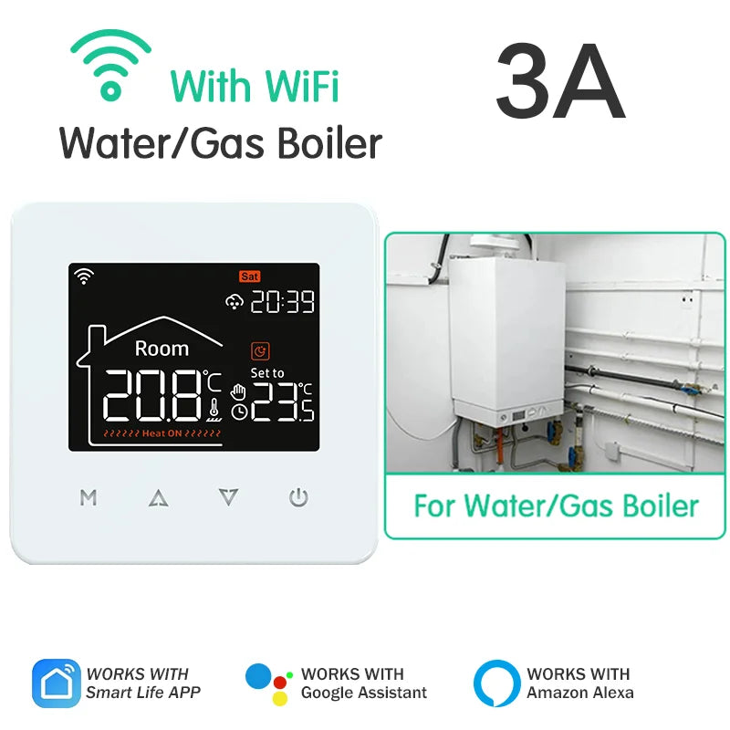 Smart WiFi Thermostat — Works with Alexa & Google Home, Weekly Scheduling