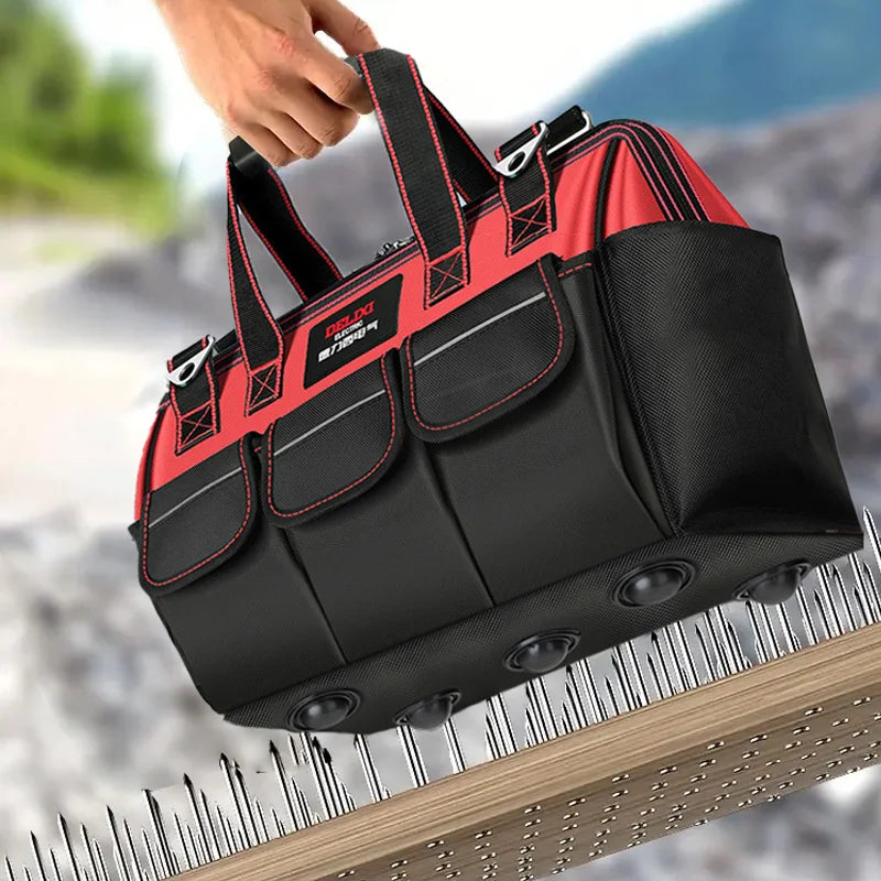 DELIXI ELECTRIC Waterproof Tool Bag | 14-Pocket Multifunctional Storage | 4 Sizes