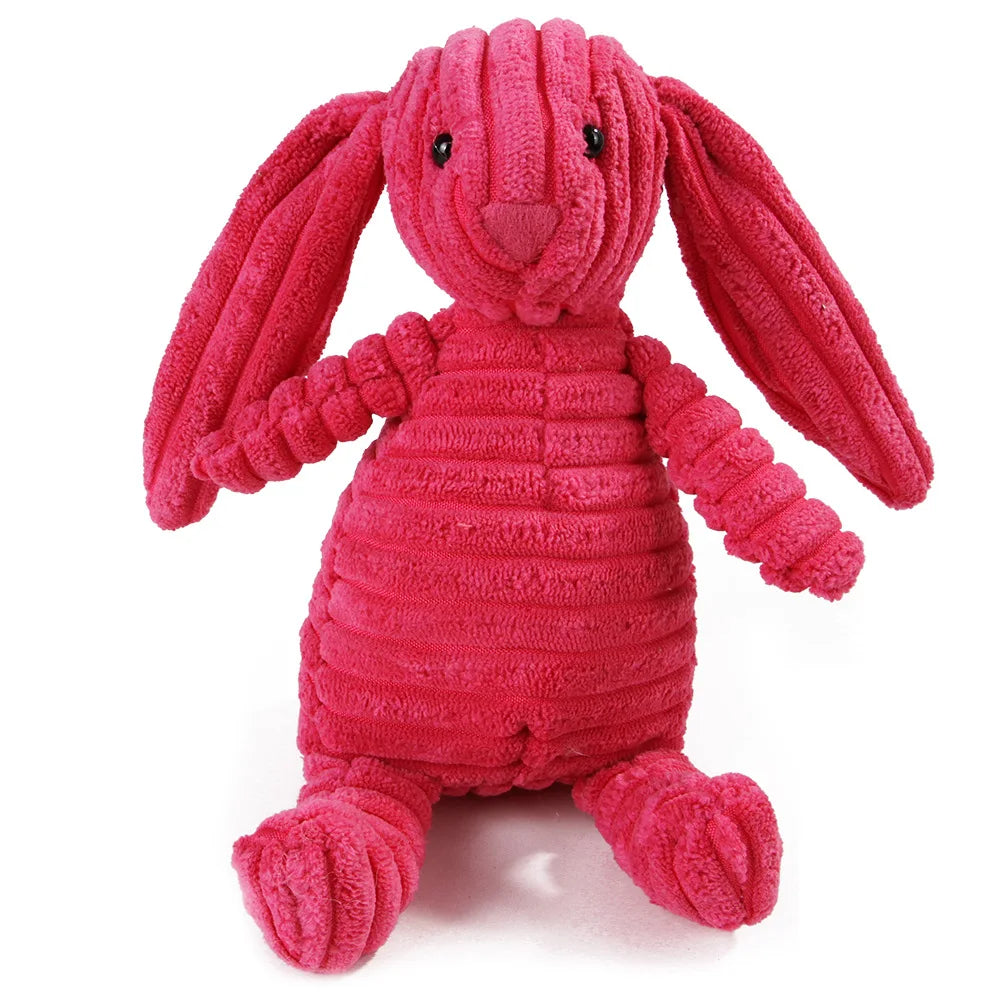 Dog Molar Chew Toy — Plush Animal Squeaky Toy for Teeth Cleaning