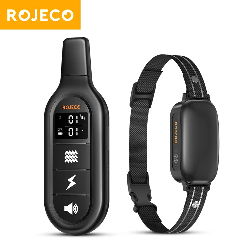 ROJECO Electric Dog Training Collar | Rechargeable, Waterproof, 1000M Remote