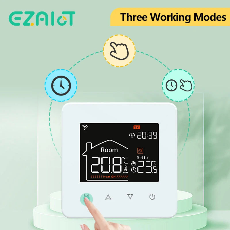 Smart WiFi Thermostat — Works with Alexa & Google Home, Weekly Scheduling