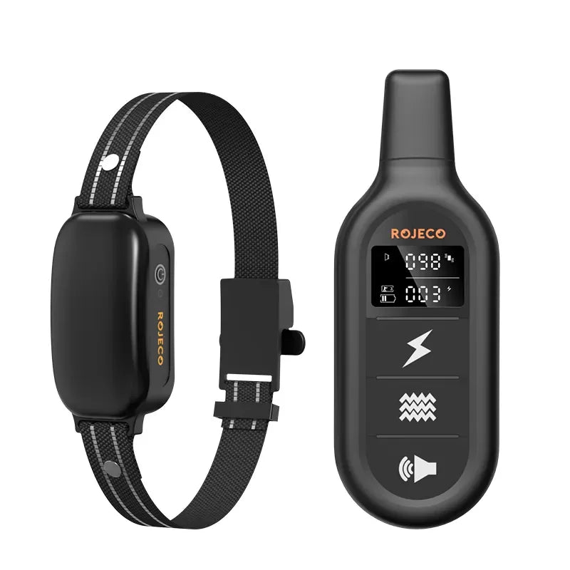 ROJECO Electric Dog Training Collar | Rechargeable, Waterproof, 1000M Remote