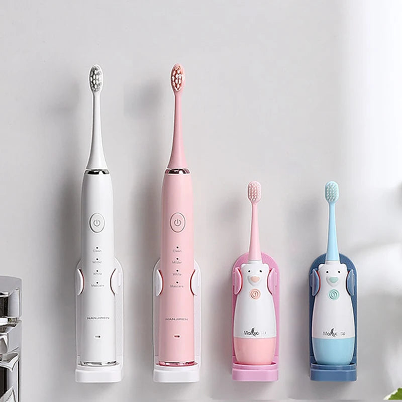 Adjustable Wall-Mount Toothbrush Holder — Fits 99% of Electric Toothbrushes