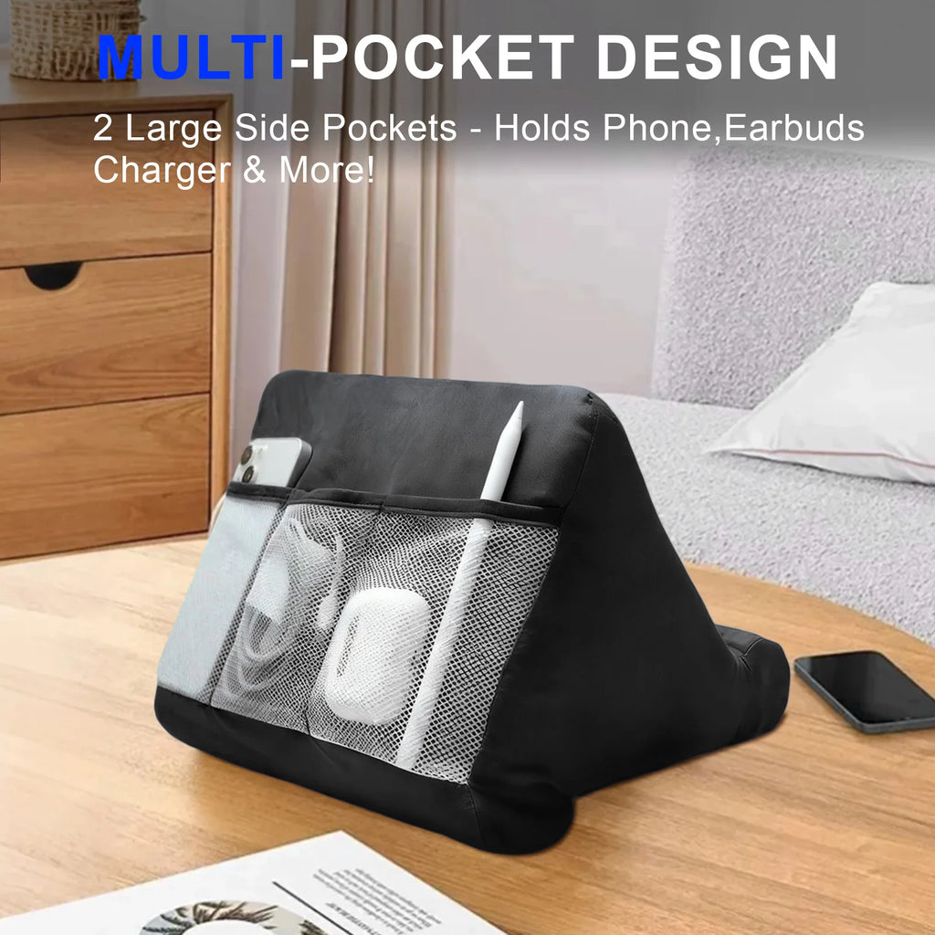 Multi-Angle Laptop & Tablet Pillow Stand – Soft Sponge Lap Desk