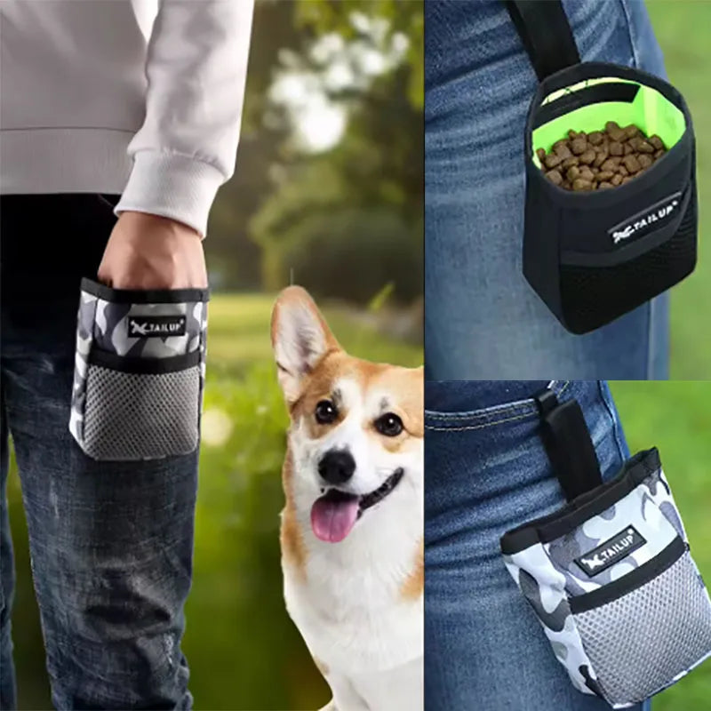 Dog Training Treat Pouch — Reward Waist Bag for Puppy Training