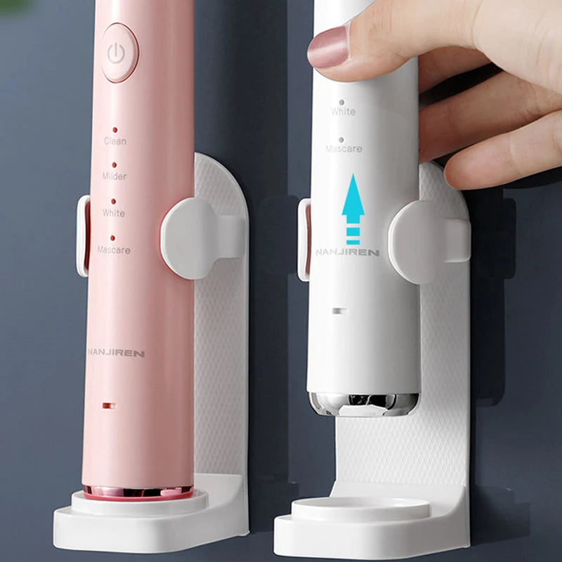 Adjustable Wall-Mount Toothbrush Holder — Fits 99% of Electric Toothbrushes