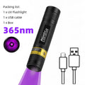 AloneFire SV108 365nm UV Blacklight Flashlight – Mini Rechargeable LED