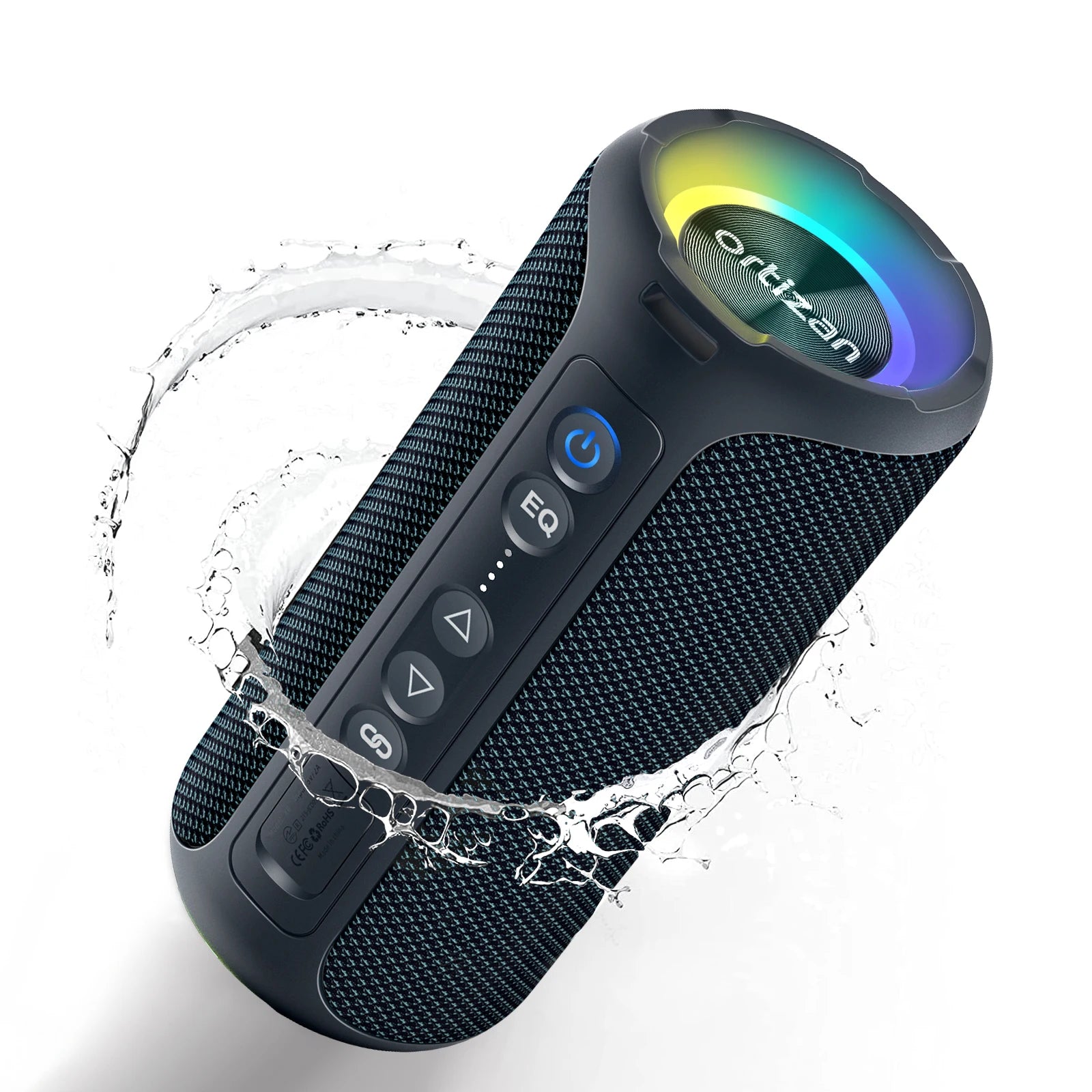 Ortizan X8 Pro Bluetooth Speaker – 40W Stereo, IPX7 Waterproof, LED Lights