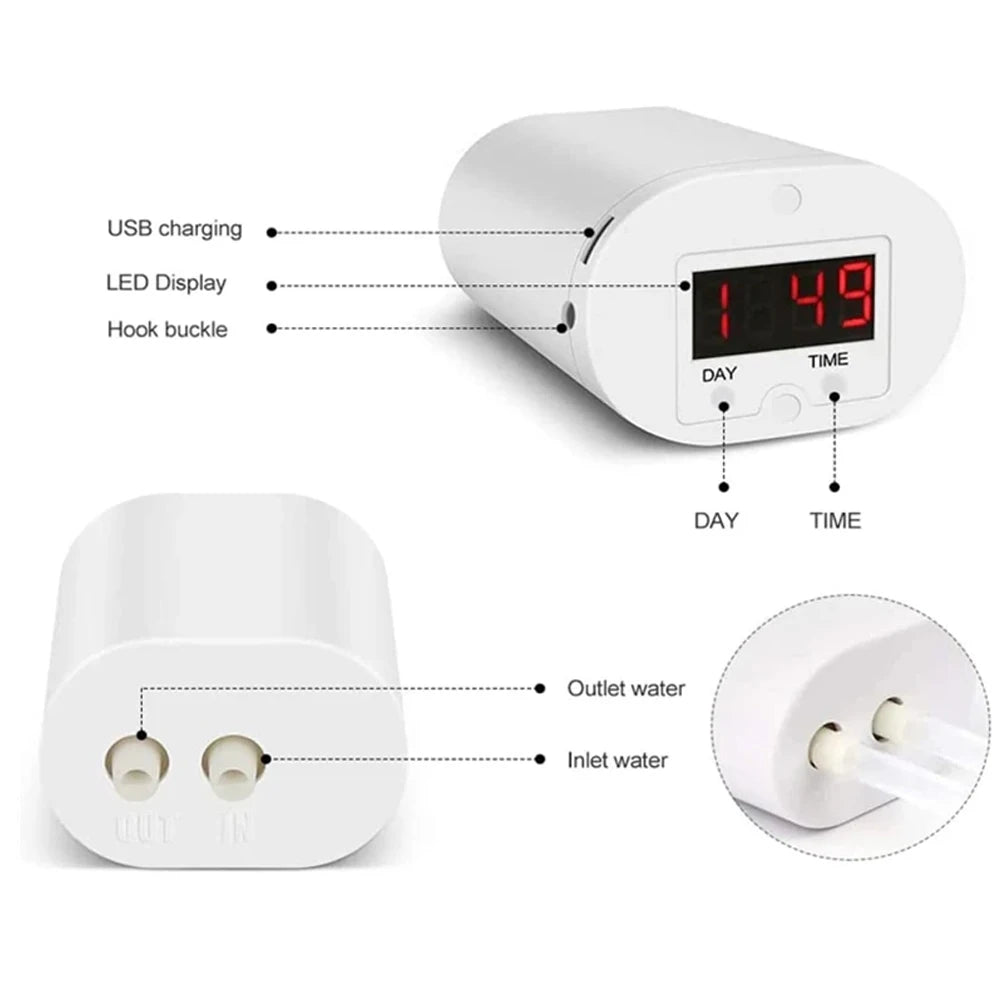 Automatic Watering Sprinkler Pump Controller – Drip Irrigation Timer System for Garden & Indoor Plants