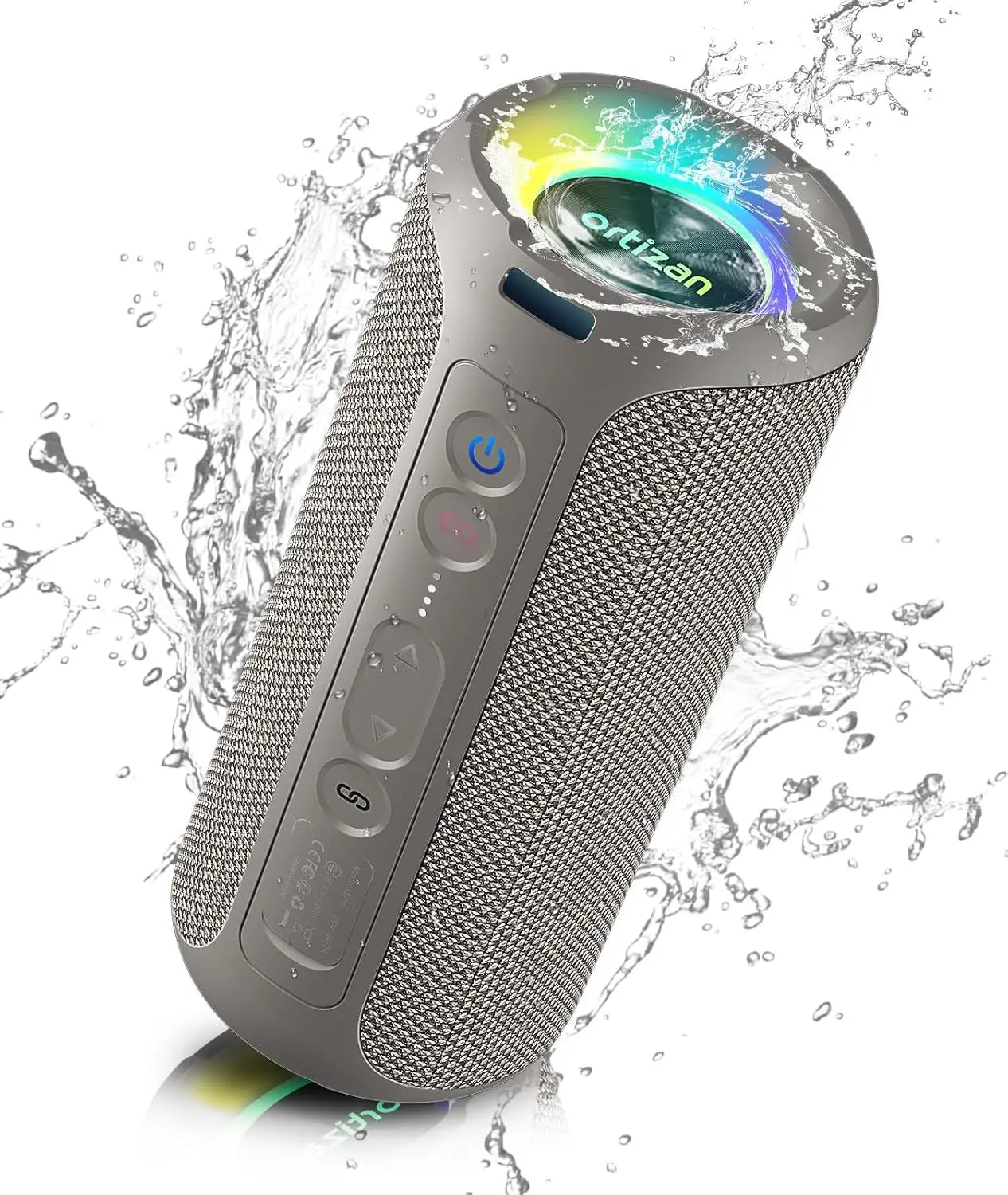Ortizan X8 Pro Bluetooth Speaker – 40W Stereo, IPX7 Waterproof, LED Lights