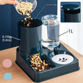 2-in-1 Automatic Pet Feeder & Water Dispenser — Gravity Food & Water Set