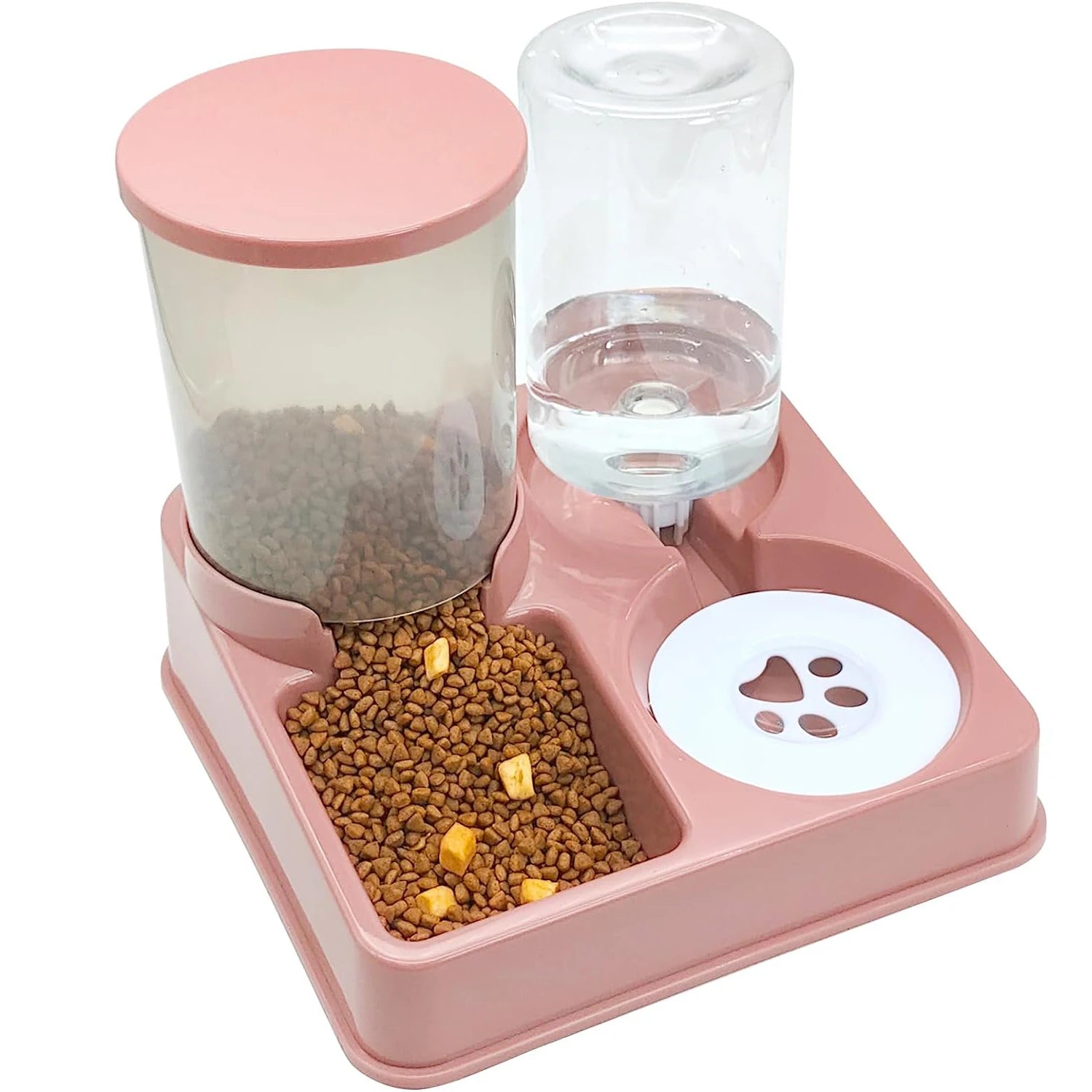 2-in-1 Automatic Pet Feeder & Water Dispenser — Gravity Food & Water Set