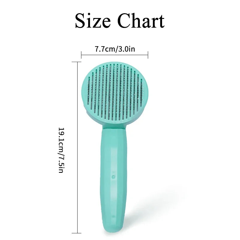 Pet Grooming Dematting Brush — Cat & Dog Hair Removal Comb
