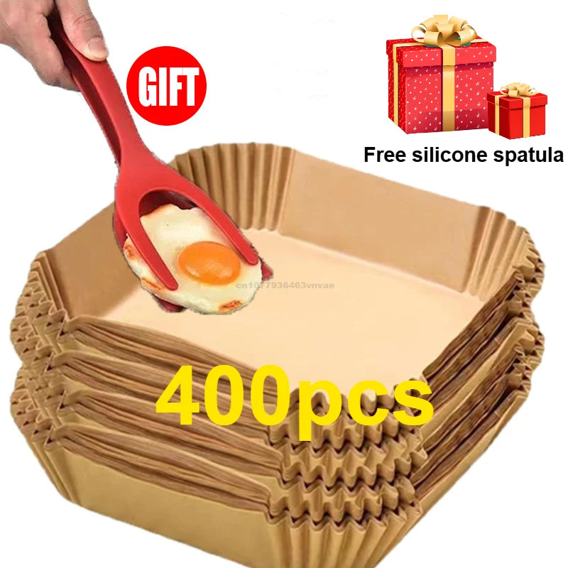 Air Fryer Parchment Paper Liners – Disposable, Non-Stick (Round & Square)