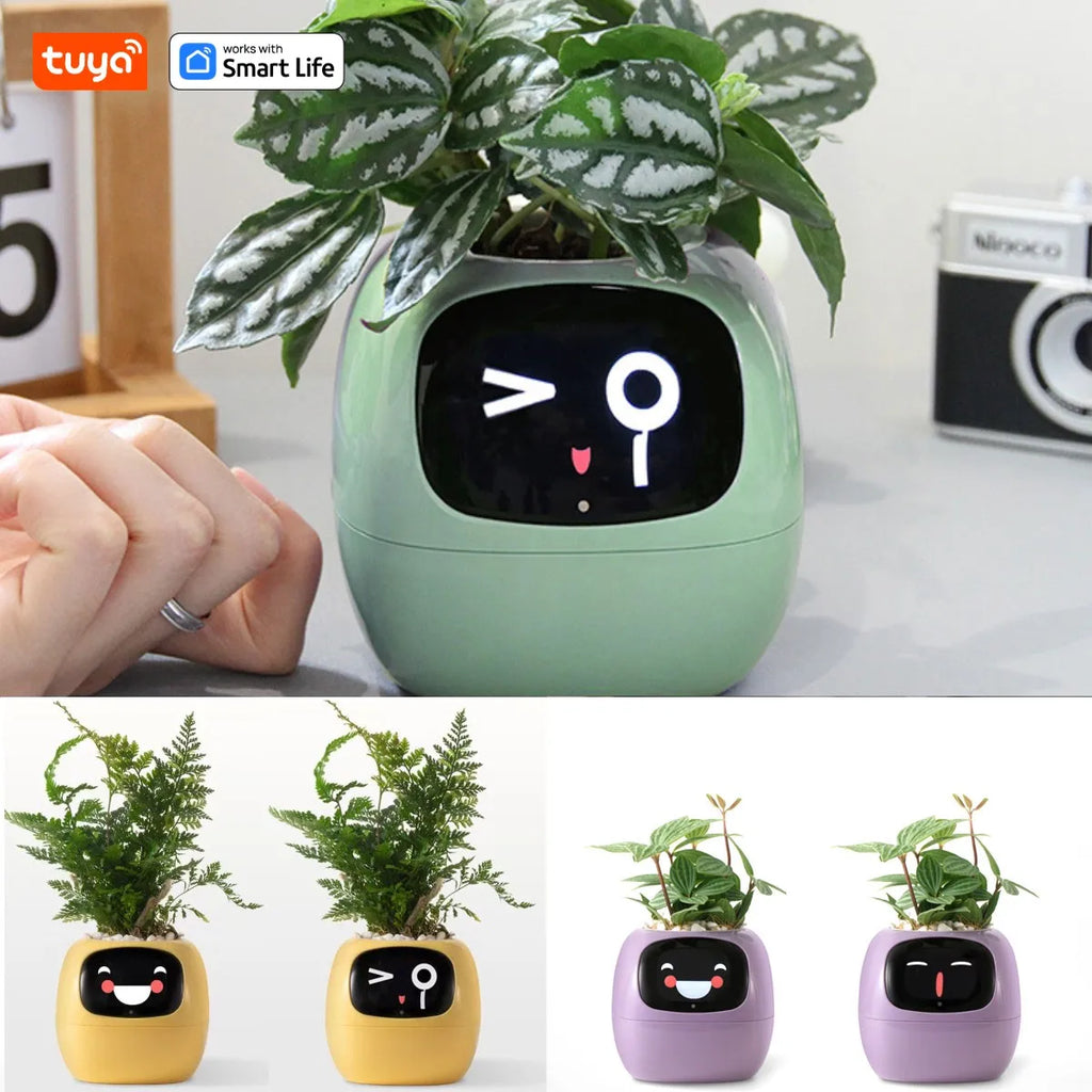 Ivy Smart Planter — AI Plant Care with 49+ Expressions & 7 Smart Sensors
