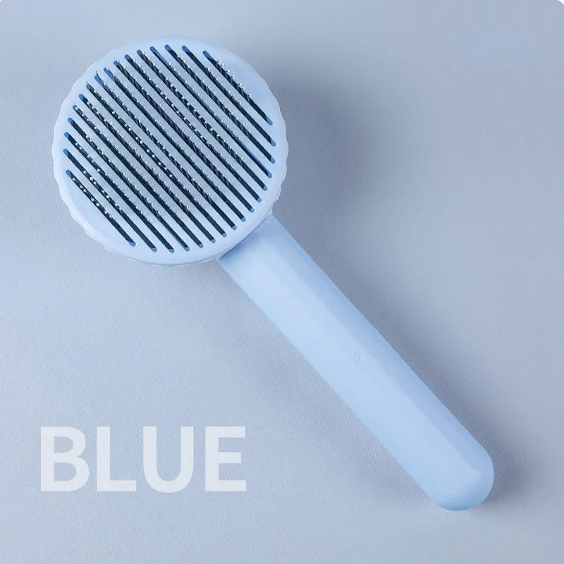 Pet Grooming Dematting Brush — Cat & Dog Hair Removal Comb
