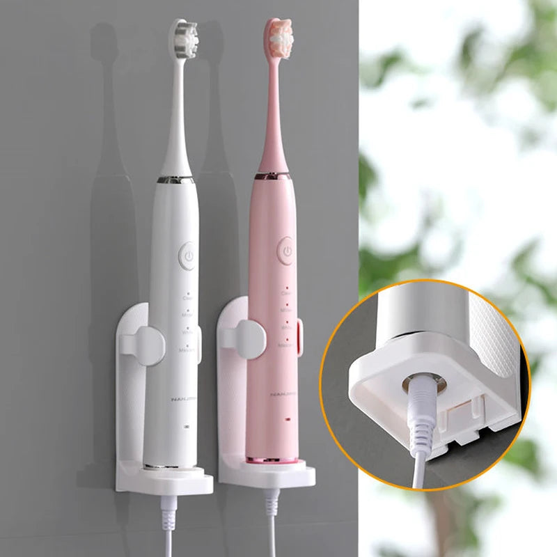 Adjustable Wall-Mount Toothbrush Holder — Fits 99% of Electric Toothbrushes