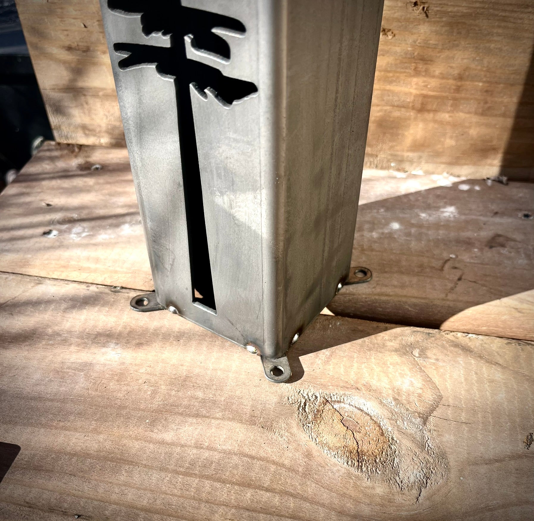 Pine Tree Luminary Pillars w/ Solar Cap